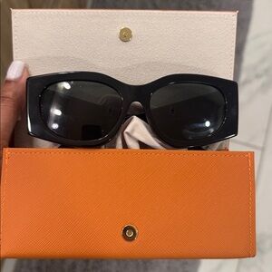 Tory Burch Black and Gold Sunglasses
